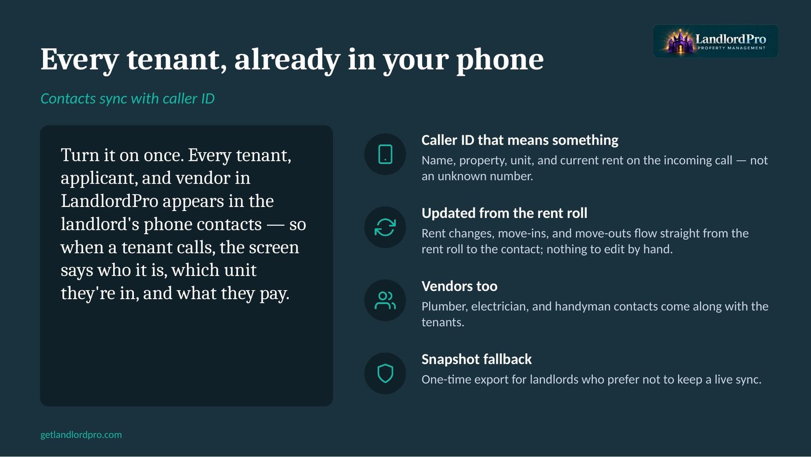 Phone contacts sync