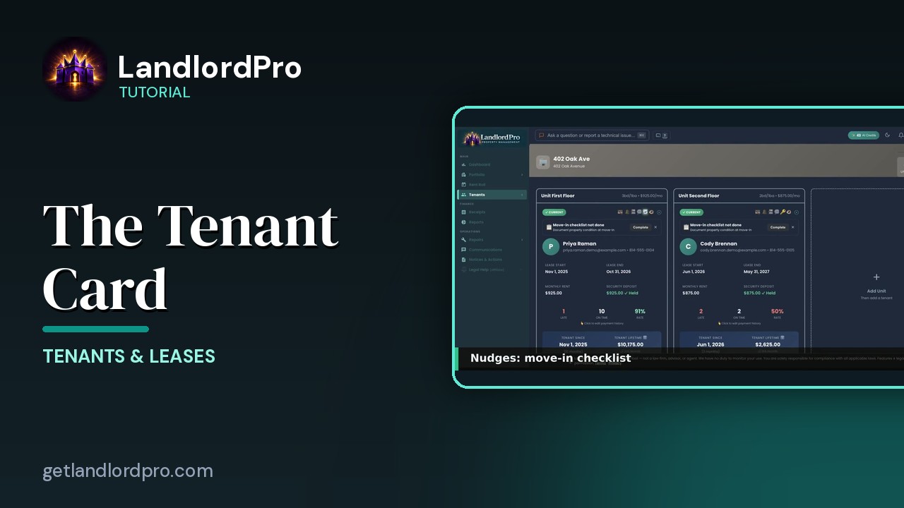 The Tenant Card